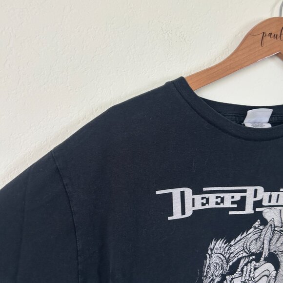 Deep Purple Shirt Unisex Vintage Band Tee Y2K The Battle Rages Vtg Tee XL - Picture 5 of 8
